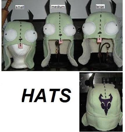 Invader Zim Gir Hats at Dizasterinahalo.com