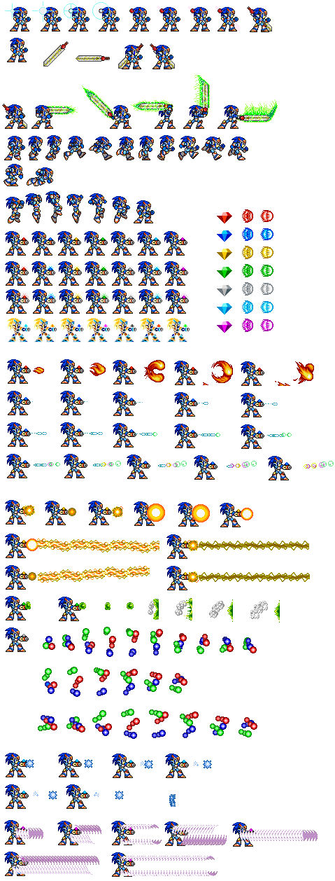 Sonic Advance Sprite sheet by Lucario51 on DeviantArt