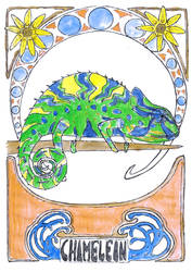 Art Nouveau Chameleon