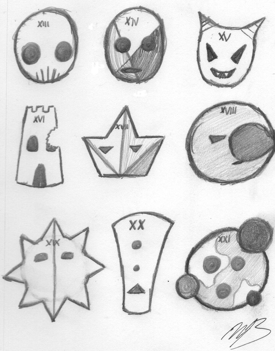 Shadow Mask Devoret Shadow masks XIII-XXI Version 1 by Bottle-Stomp on DeviantArt