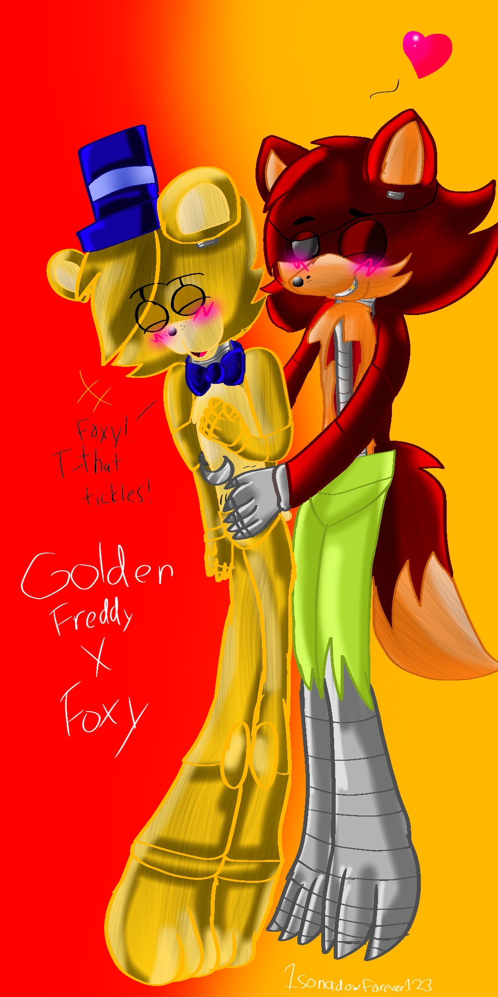 golden freddy x foxy