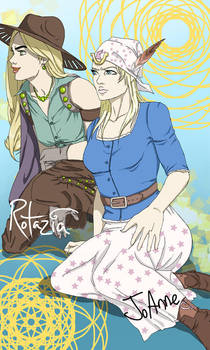 JoAnne Joestar and Rotazia Zeppeli