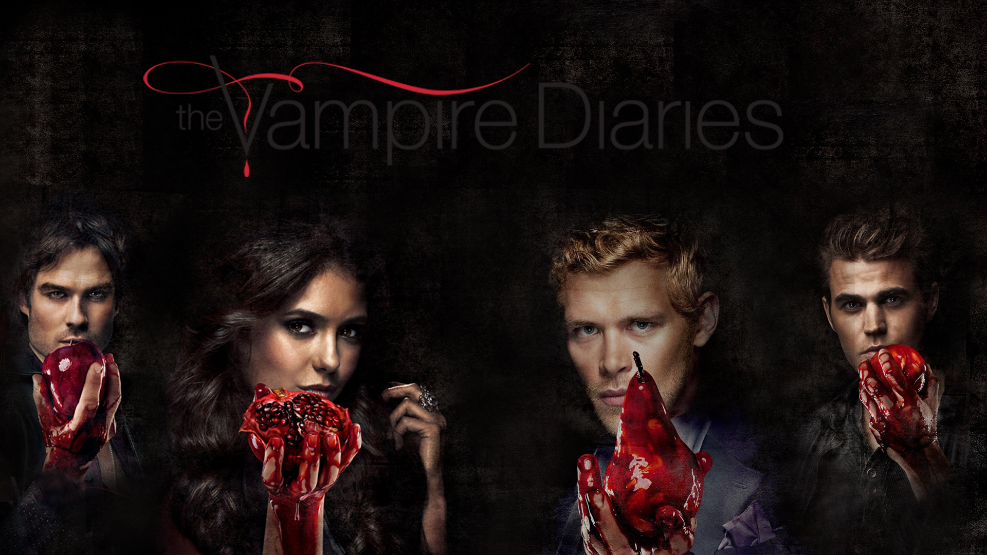 the vampire diaries title wallpaper