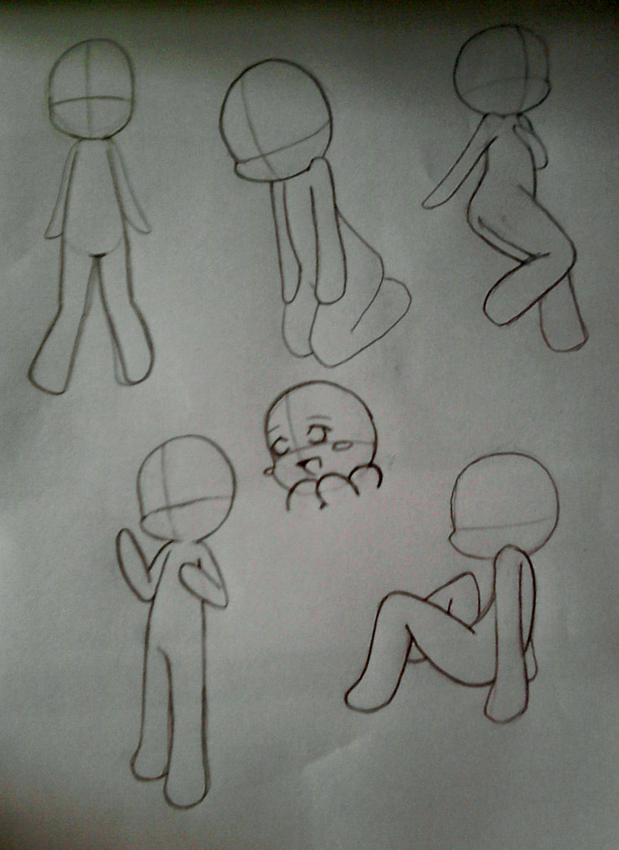 Chibi poses 3 by xXFF7xYaoixX on DeviantArt