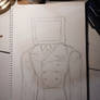TV Man Simple Sketch