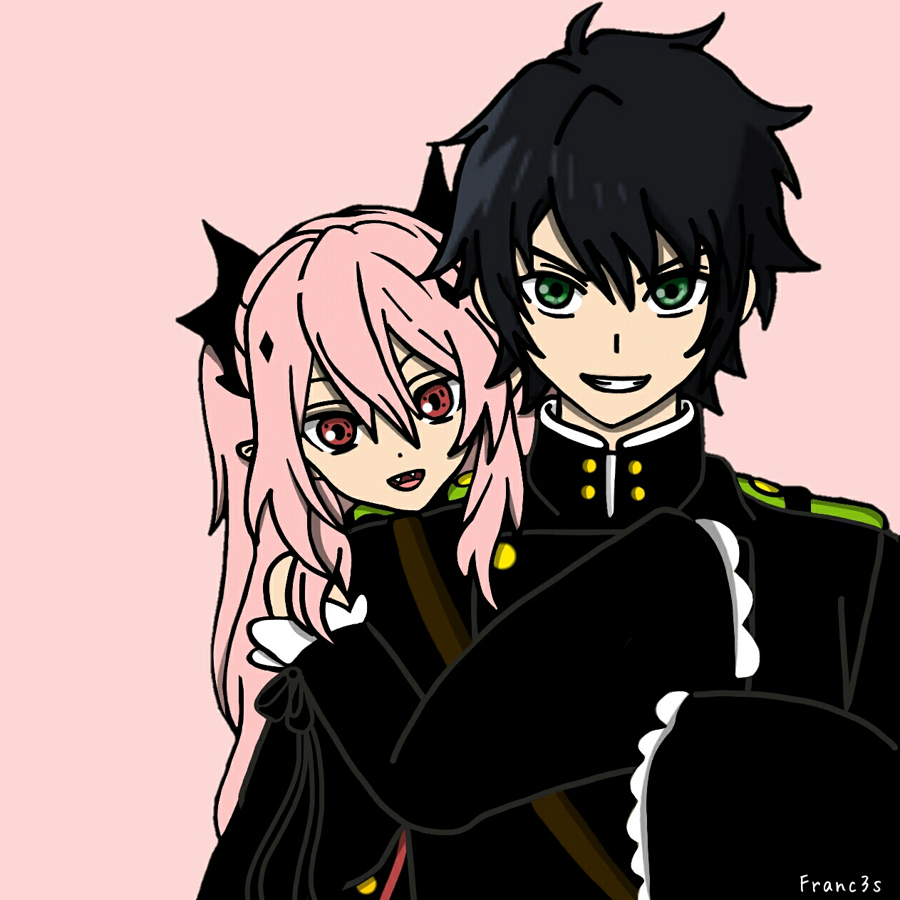 Krul Tepes and Yuichiro Hyakuya