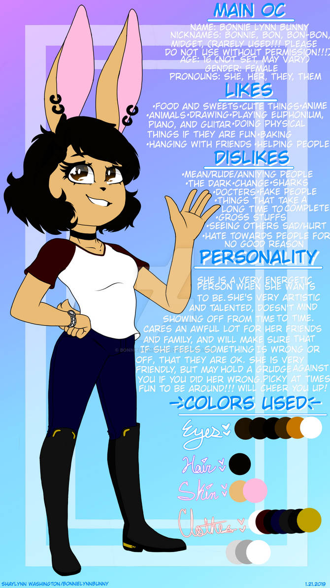 Bonnie Lynn Bunny REF SHeet!!! by BonnieLynnBunny on DeviantArt