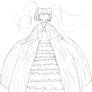 Haruhi's gown sketch