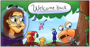 Me welcoming the fellow Pikmin back into my life