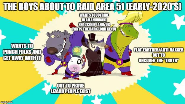 The Boys About to Raid Area 51 (Early-2020s)