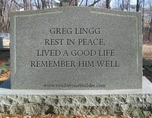 my tombstone