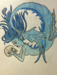 skull mermaid
