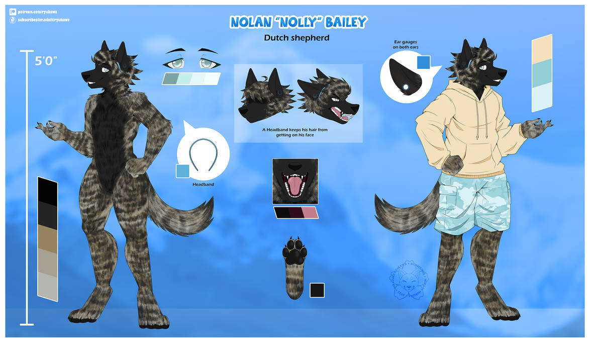 Nolan Reference Sheet Commission By Shibberinos On DeviantArt