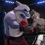 Mr shark vs Mr Wolf (commission)