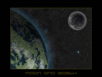 Moon and Earth