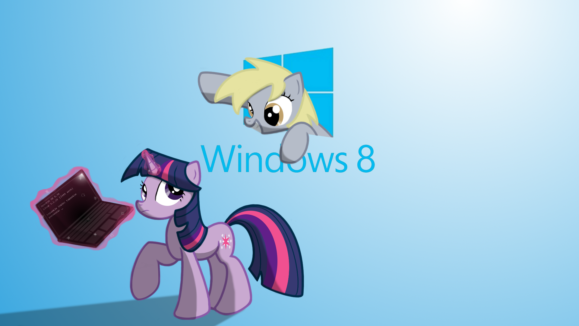 Derpy comes to W8 Wallpaper