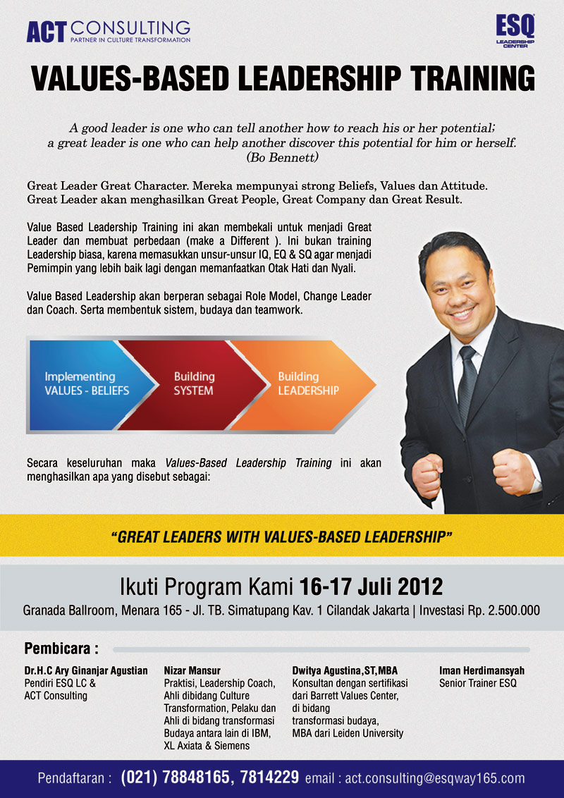 Flyer Value Based Leadership Training by adproesq165 on DeviantArt