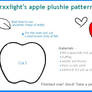 apple plushie pattern