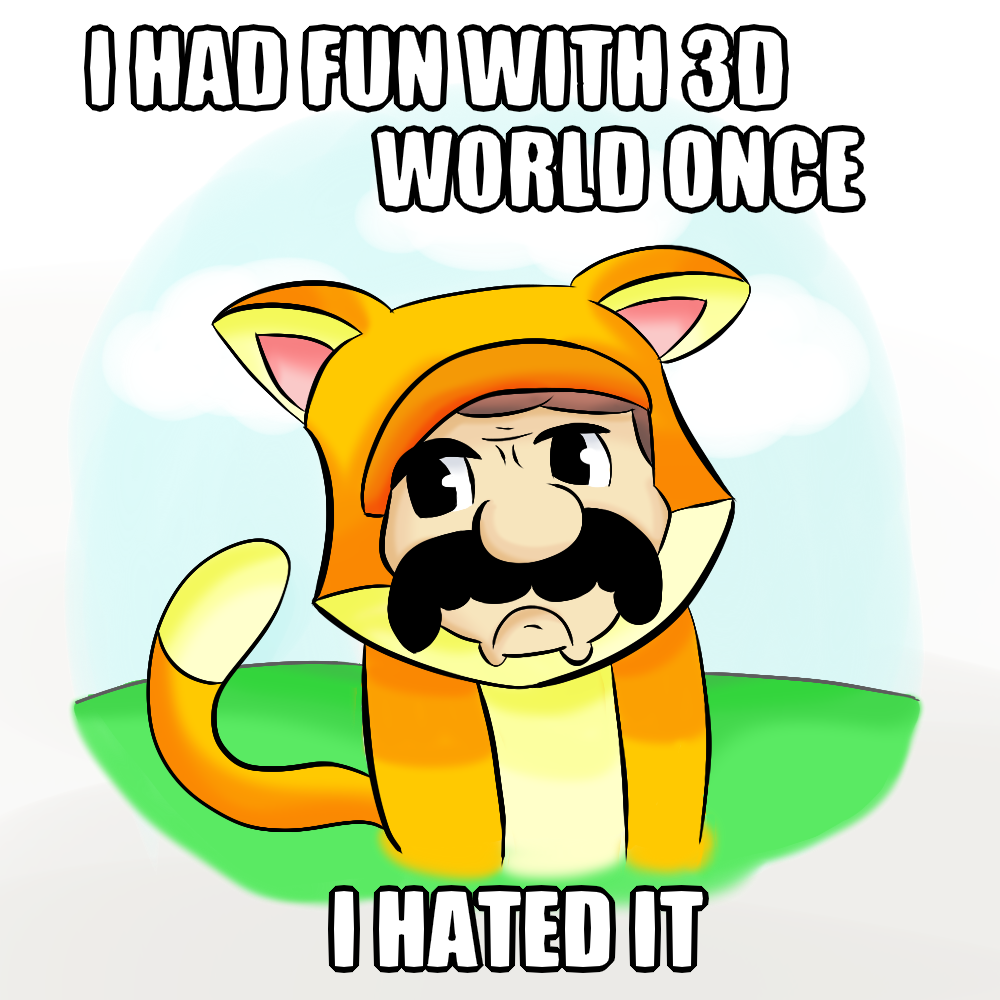 Super Grumpy Cat 3d world