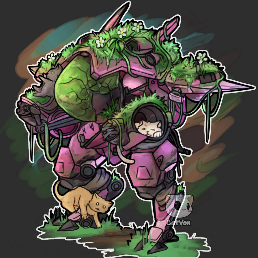 Dva Mech Fanart by xcatvonx on DeviantArt