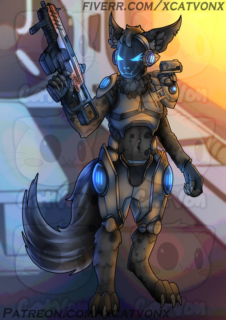 Syronica on X: Commission from Discord! #protogen #furry #fursona