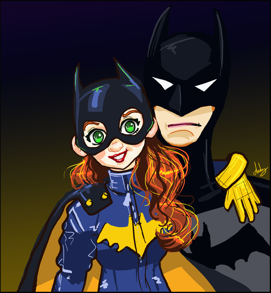 Batgirl and batman 75th