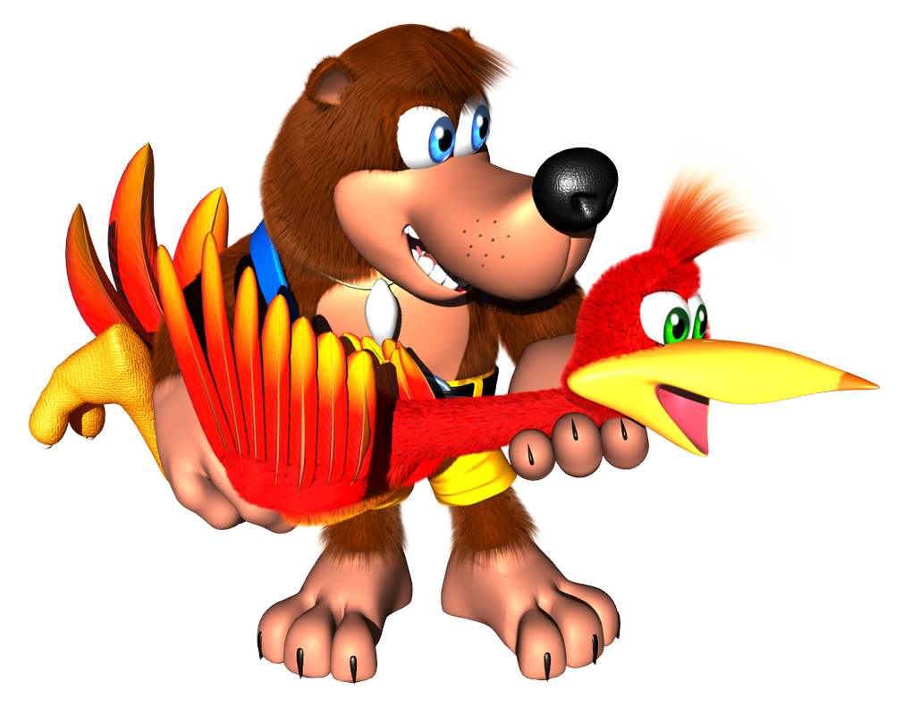 Are there any other duo game characters similar to Banjo Kazooie & Yooka  Laylee? I mean a bigger animal as the leggs and a smaller animal on the  back as the wings?! 