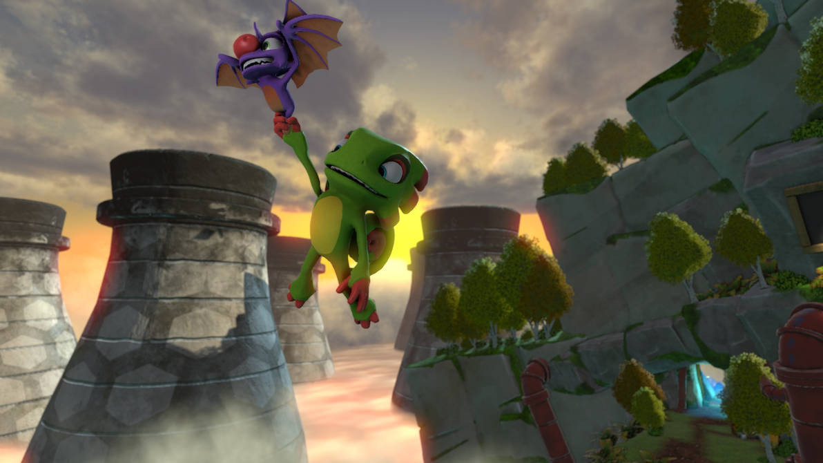 Are there any other duo game characters similar to Banjo Kazooie & Yooka  Laylee? I mean a bigger animal as the leggs and a smaller animal on the  back as the wings?! 