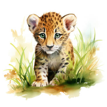 Cute Watercolor Leopard Clipart by Hassan-Hart on DeviantArt