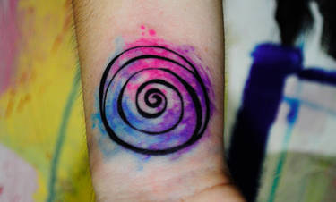 watercolor spiral