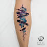 Watercolor Abstract Tattoo