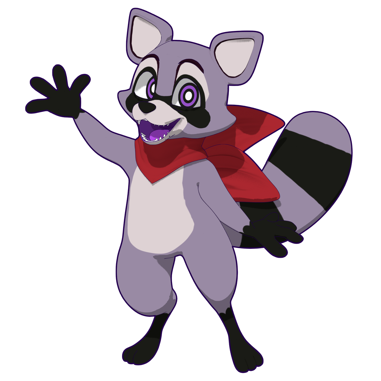 Indigo Racoon Pointing Rambley Raccoon - Indigo Park by DeviantArtUser3214am on DeviantArt