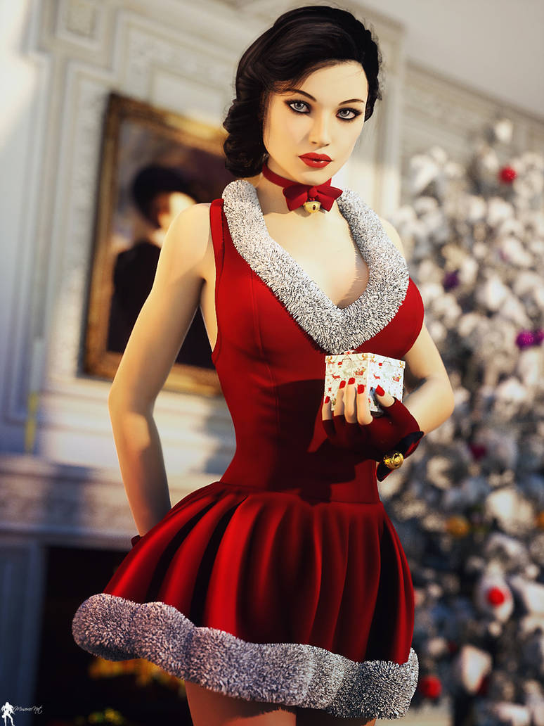 Christmas Pin-Up 16 (2017) by LaMuserie on DeviantArt Christmas Pin-Up 16 (2017) by LaMuserie on DeviantArt