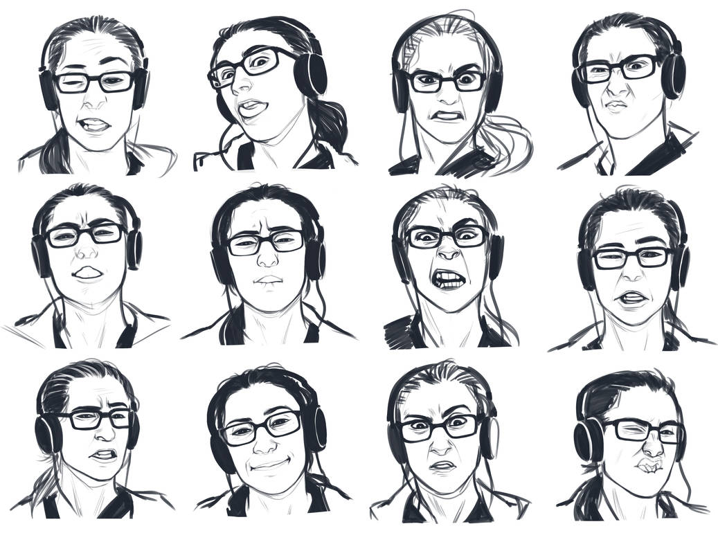 Expressions exercise 1 by GoldenTar on DeviantArt