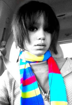 Girl With The Rainbow Scarf