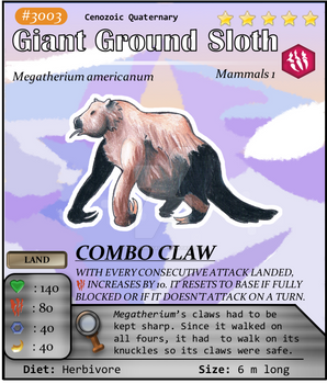 Ceno Series No. 03: Giant Ground Sloth