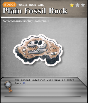 Fossil Rock Card 001: Plain Fossil Rock