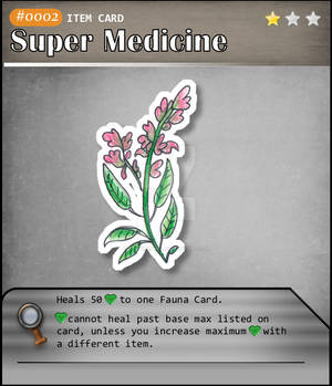 Item Card 002: Super Medicine