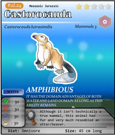 Aqua Series No. L24: Castorocauda by TPH-Original on DeviantArt