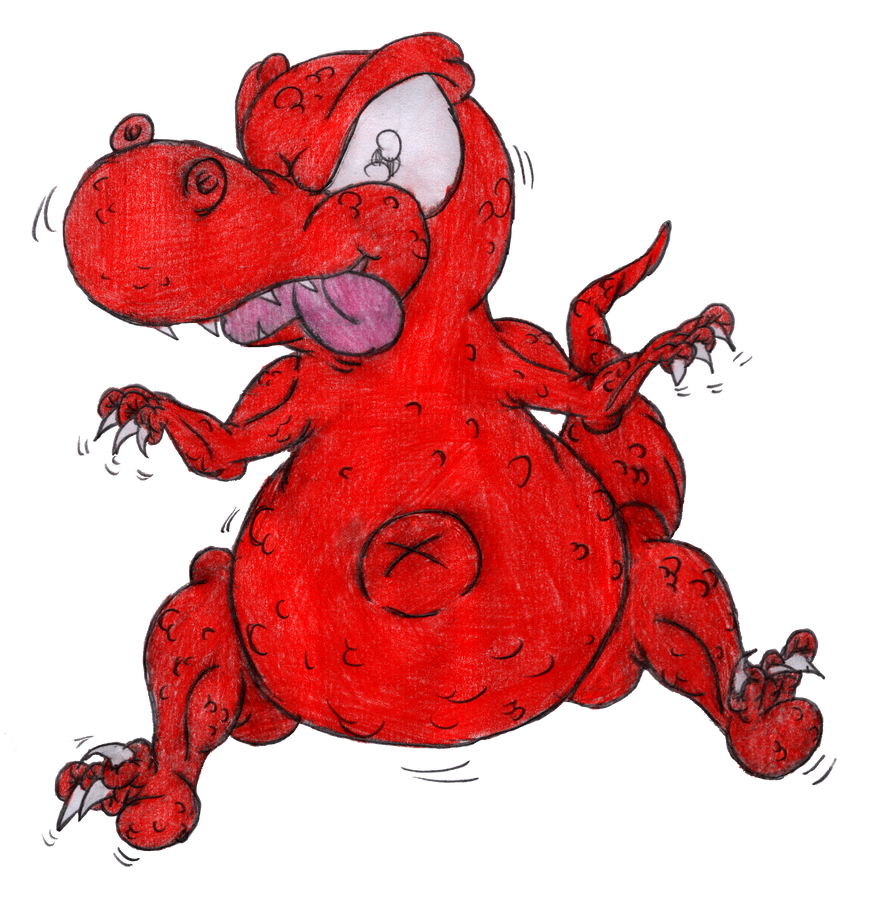 Pouncing Red 'Raptor by BluetoeTheDino on DeviantArt