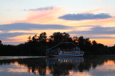 Sunset + Boat