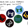 Warrior cat clan symbol badges/stickers/tokens/etc