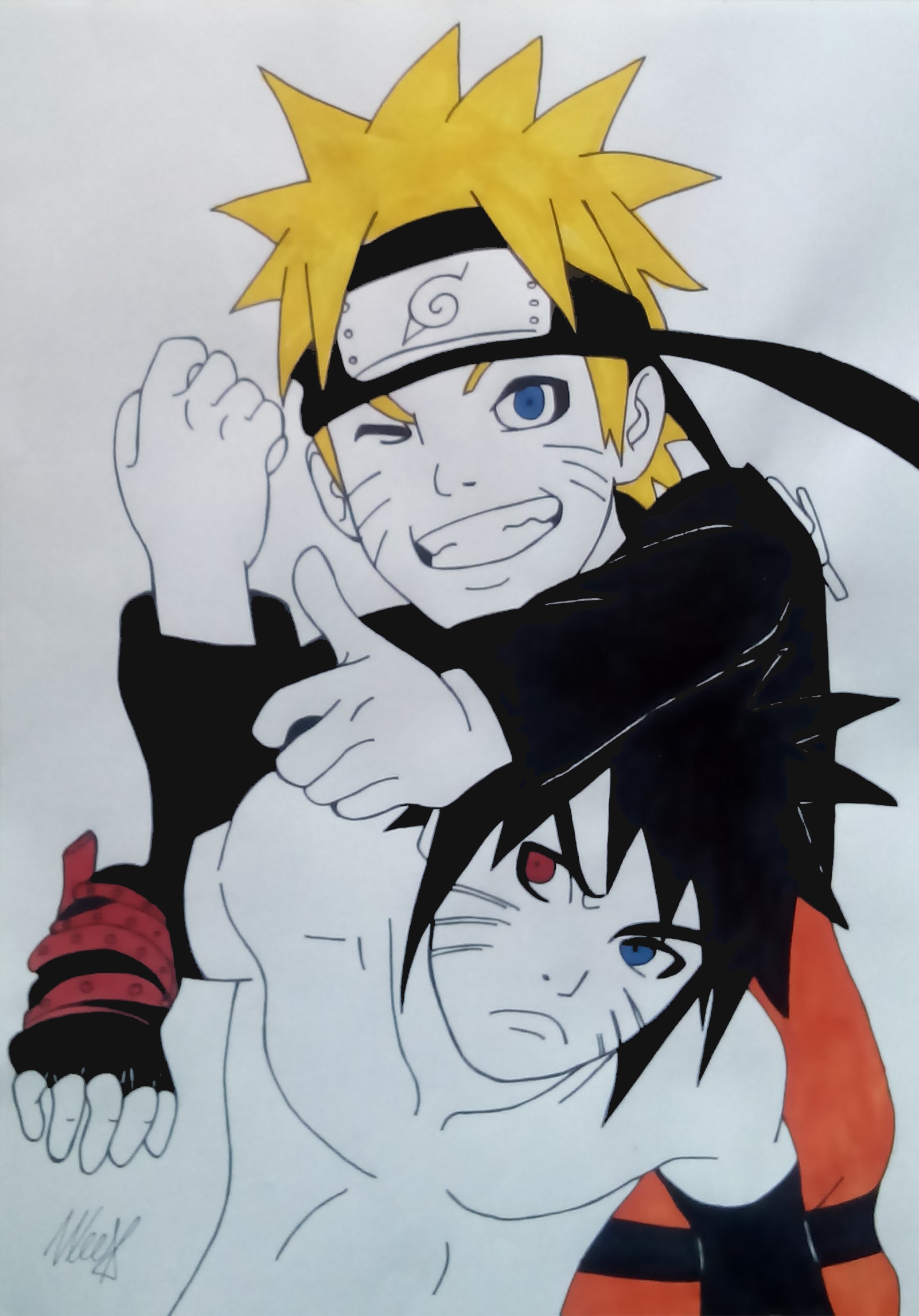 Menma and Naruto Uzumaki - Naruto