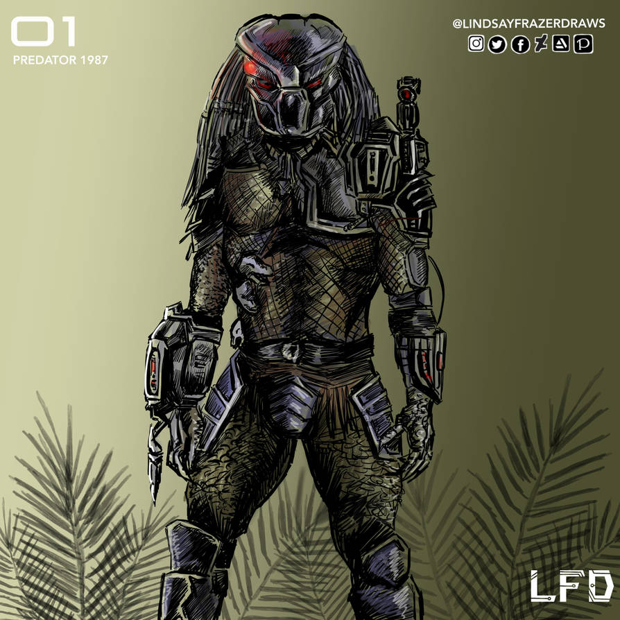 Day 1 PREDATOR 1987 by Lindsayfrazerdraws on DeviantArt