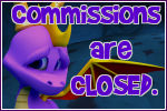 Spyro Commissions Closed button by RadSpyro