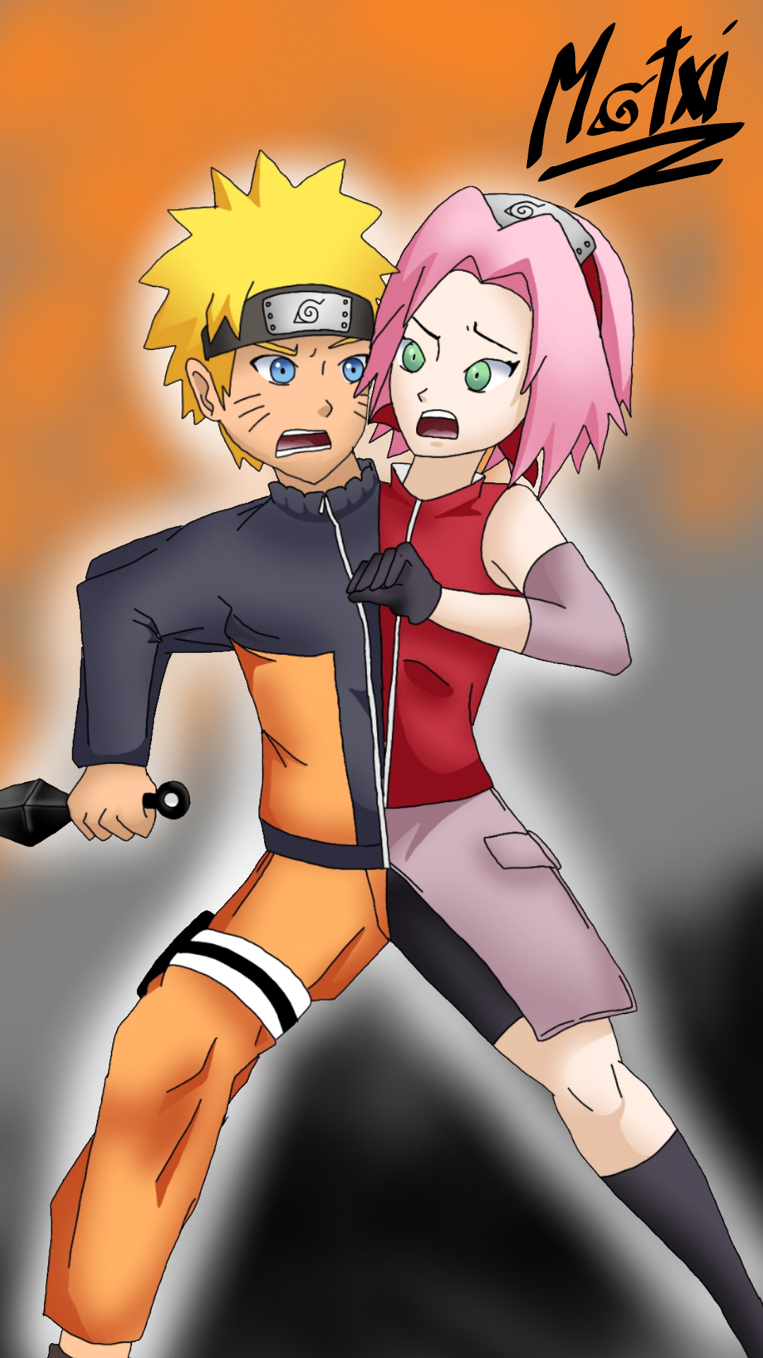 Naruto e Sakura Colorido by RodriguezBolado on DeviantArt