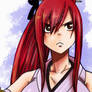 Erza Scarlet from Fairy Tail (coloring manga)
