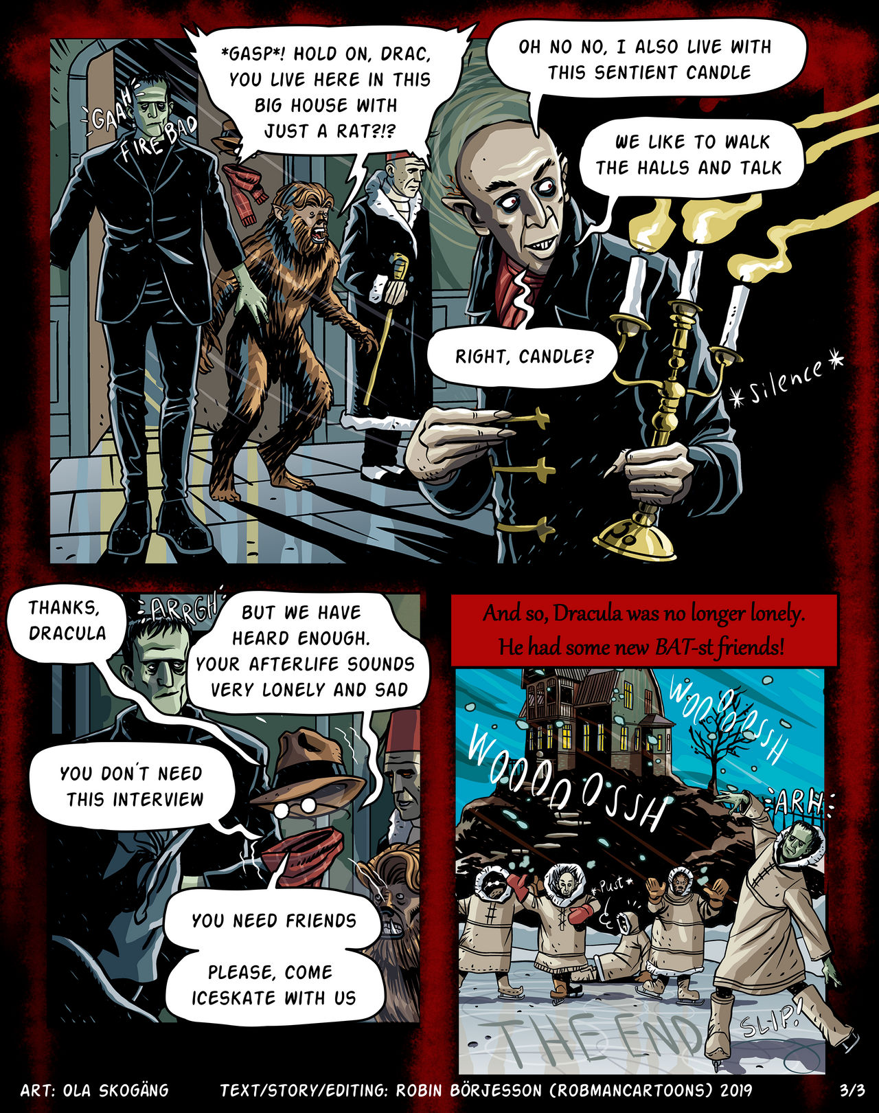 Dracula 3/3, 2019 (edited Ola Skogang art) by RobmanCartoons