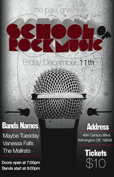 School of Rock Music Flyer