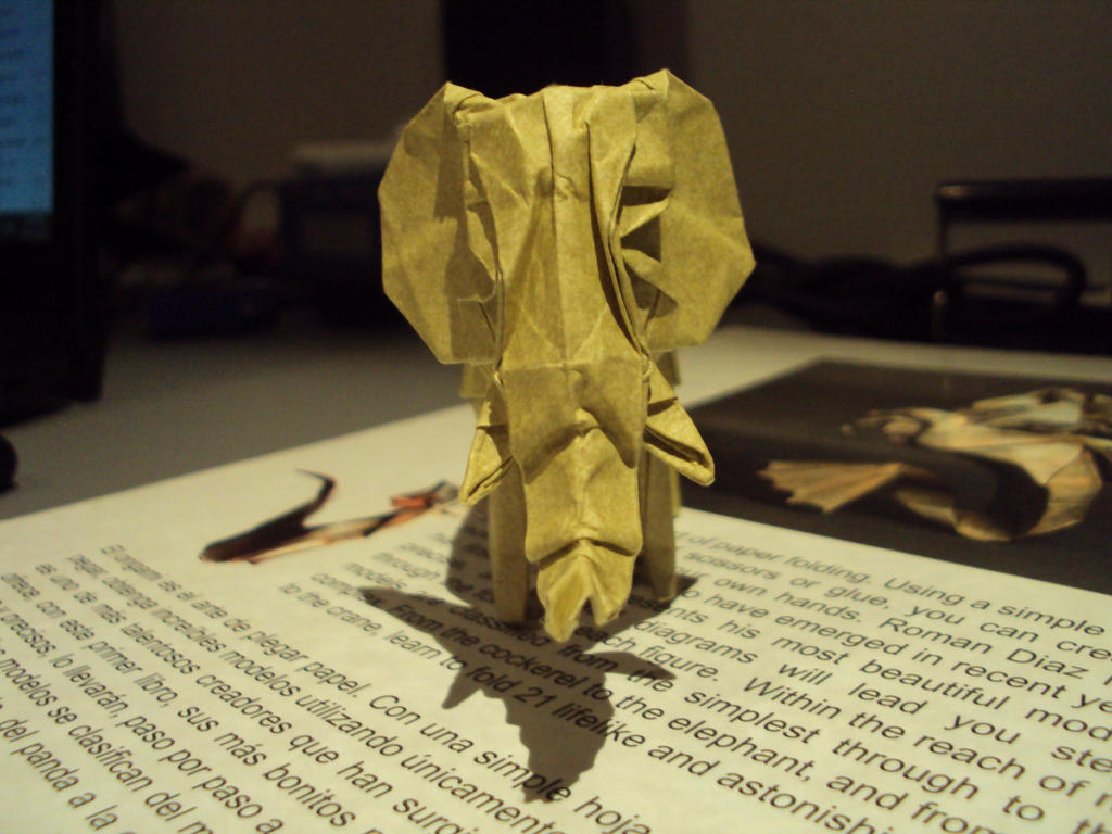 Origami Elephant Seconfold By Xhudaman On Deviantart